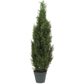 Nearly Natural Nearly Natural 4FT Faux Cedar Tree, Outdoor Front Porch Dcor, Faux Cedar Tree Pine Tree in Nursery Planter with UV Resistant Coating
