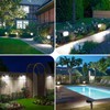 Sucolite 6-Pack Solar Spot Lights Outdoor, 59 LED Solar Lights