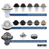 Karran 3-1/2 in. Kitchen Sink Basket Strainer in Stainless Steel