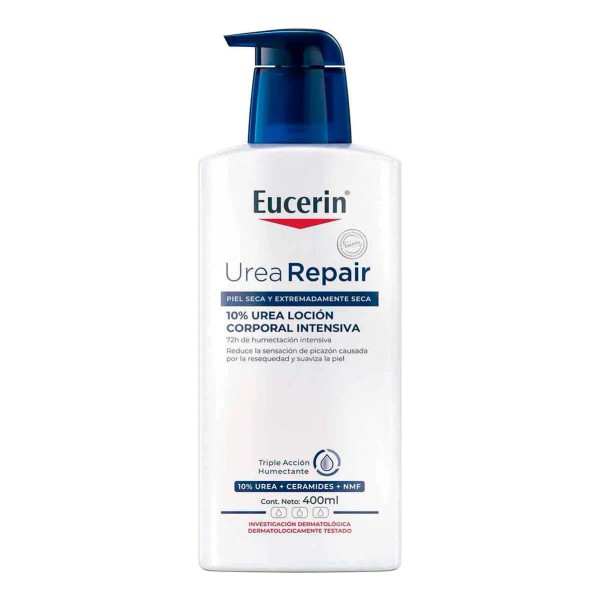 EUCERIN Loción Hidratante Corporal Urea Repair Plus 400ml, Hidratación Intensiva,