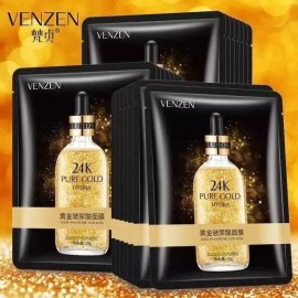 Venzen 1 Mascarilla De Acido Hialuronico Y Oro Gold 24 K Pure
