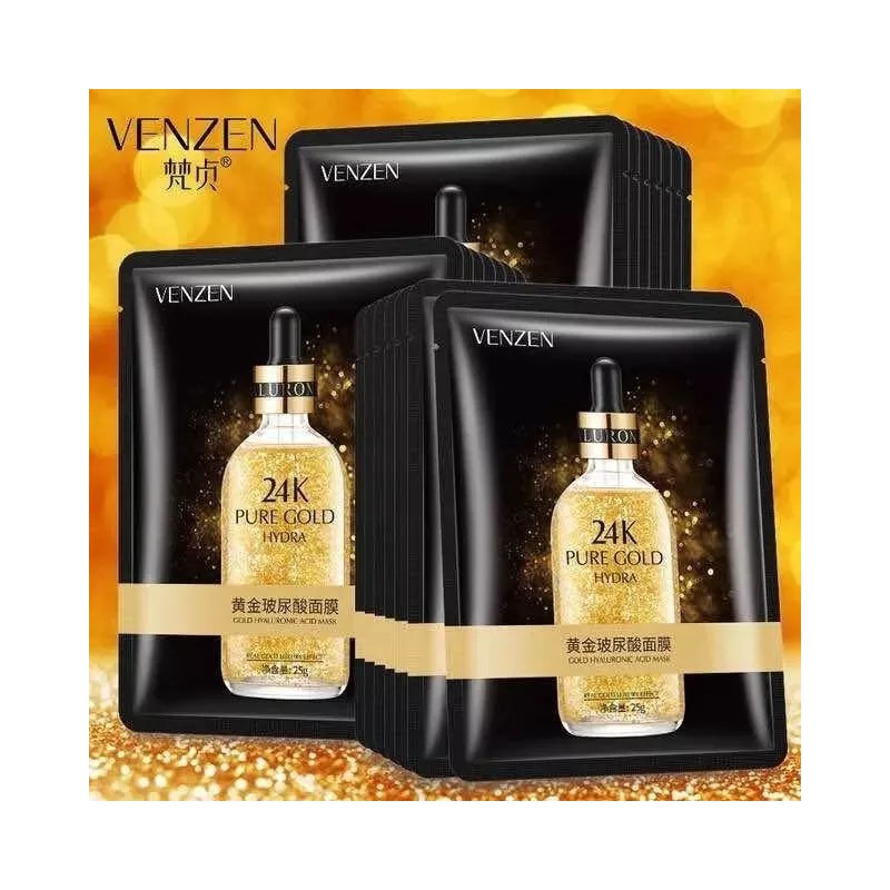 Venzen 1 Mascarilla De Acido Hialuronico Y Oro Gold 24