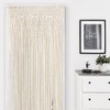 OIHYA Macrame Curtain Wall Hanging Handmade Boho Curtains for Wedding
