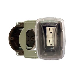 Intermatic WP3103C Outdoor 1 Gang Round Box, Clear