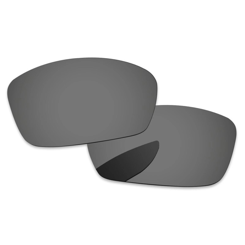 Oakley Lenslog Black Chrome Polarized Replacement Lenses For-Oakley Hijinx Sunglasses