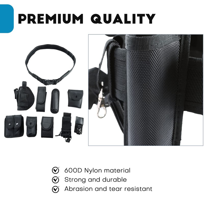 AMGSH 10 in 1 Duty Belt Law Enforcement Modular Equipment