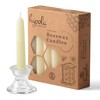 Hyoola 6" Beeswax Taper Candles 12 Pack - Handmade, All