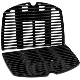 Adviace 7645 65811 Cast Iron Grill Cooking Grates Replacement for Weber Q200 Q220 Q2000 Q2200 Q2400 Series Gas Grills Accessories, 53060001, Grates Grid Grill Parts for Weber Q 200 Grill Parts, 2-Pack