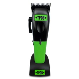 TPOB Play Barber Hair Clippers for Men 7500 RPM with Rubber Grips (Black/Green/Pink)