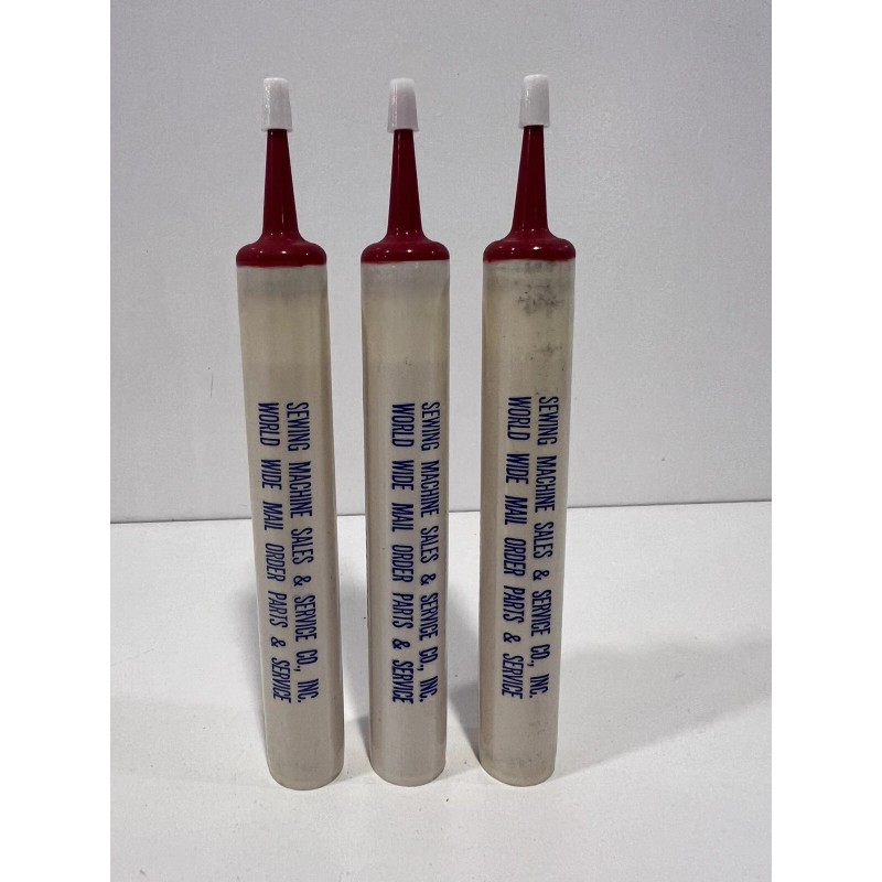Vintage Sewing Machine Oil Handy Drop Lot Of 3 Tubes