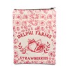 MAOFAED Delphi Farms Strawberry Book Sleeve Book Lover Book Cover