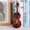 QANYEGN Wooden Miniature Violin Model, Mini Musical Instrument Model, Miniatures