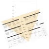 Planner Pad 7 Hole Loose Leaf 3-Tier Funnel Down 12