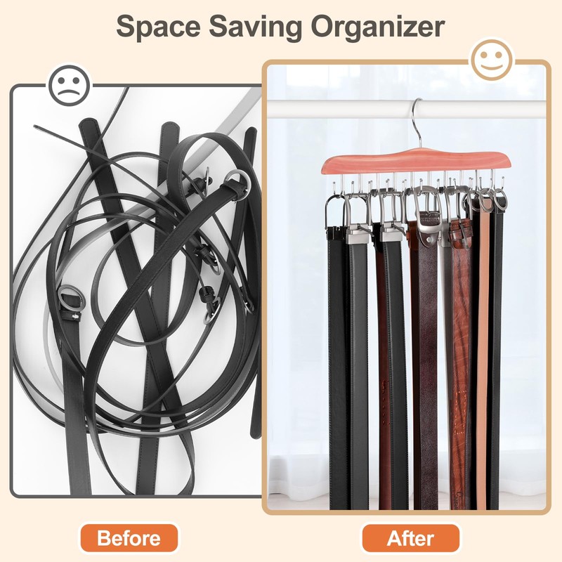 TOPIA HANGER Bra Hangers for Closet Organizer, Cedar Wooden Hangers