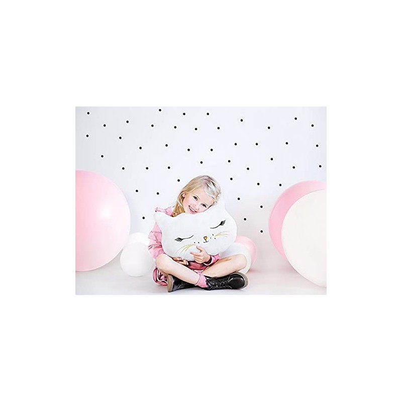 Partydeco Fluffy Cuddly Cushion for Cat Lovers Cushion Cat Motif