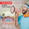Pyle 20W Megaphone Bullhorn - Portable, Automatic Siren & Adjustable