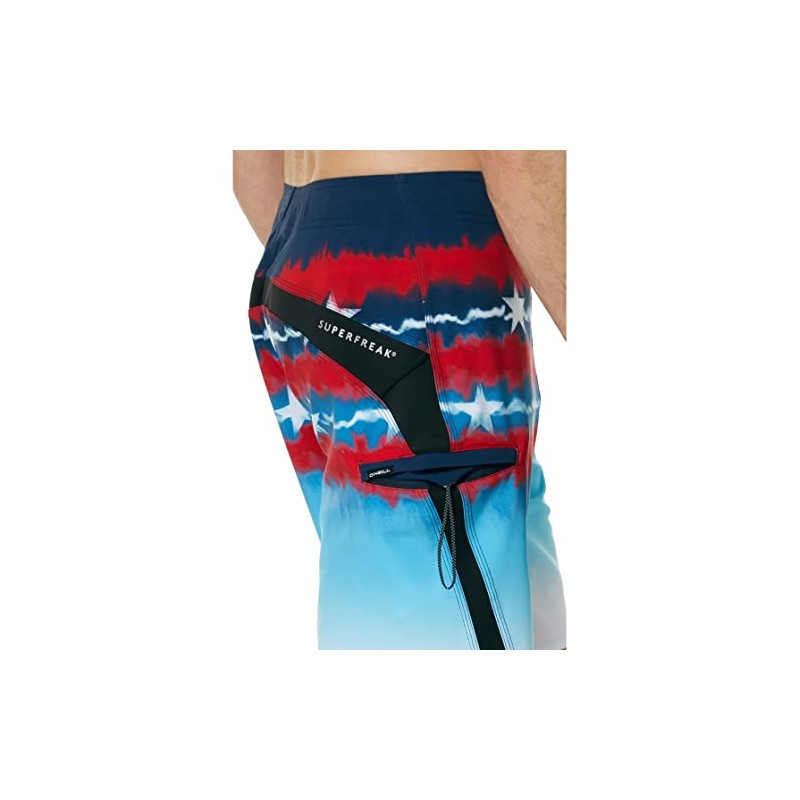 O'NEILL Mens Superfreak 20 Swim, Red Wht Blue, 33