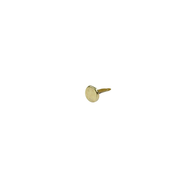 School Smart Prong Fasteners, 1/2 Inches, Size 2, Brass Plated,