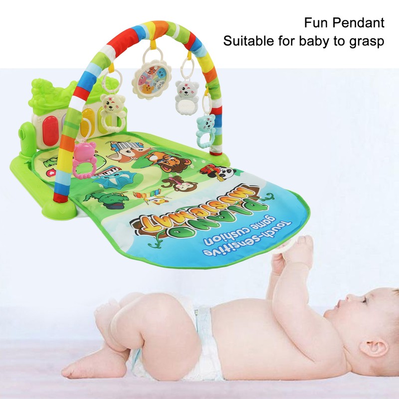 Baby Gym Activity Mat Kick Play Piano with Musical Toys