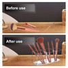 SVUPUE Make Up Brush Holder, 3 Compartments Thickened Acrylic Makeup