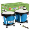 EastRock Bongo Drum 4” and 5” Set for Adults,Percussion Bongos