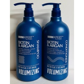 SJ Creations Hair Xpert ~ Biotin & Argan Volumizing Shampoo & Conditioner 32 fl oz Each