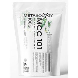 Metabology Microcellulose Crystalline 101 MCC Powder, 100 Grams, Bulk Excipients