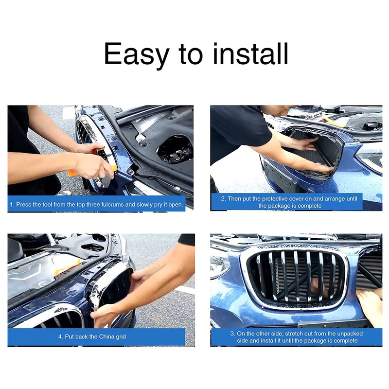 2pcs Grille Stripe Trims Decoration Replacement for 5 Series F07