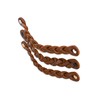 Brute Strength - Leather Drawer Pulls - Braided - Cognac