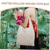 SAFIGLE Hollow Woven Bag Beach Bag Large Tote Purse Shoulder