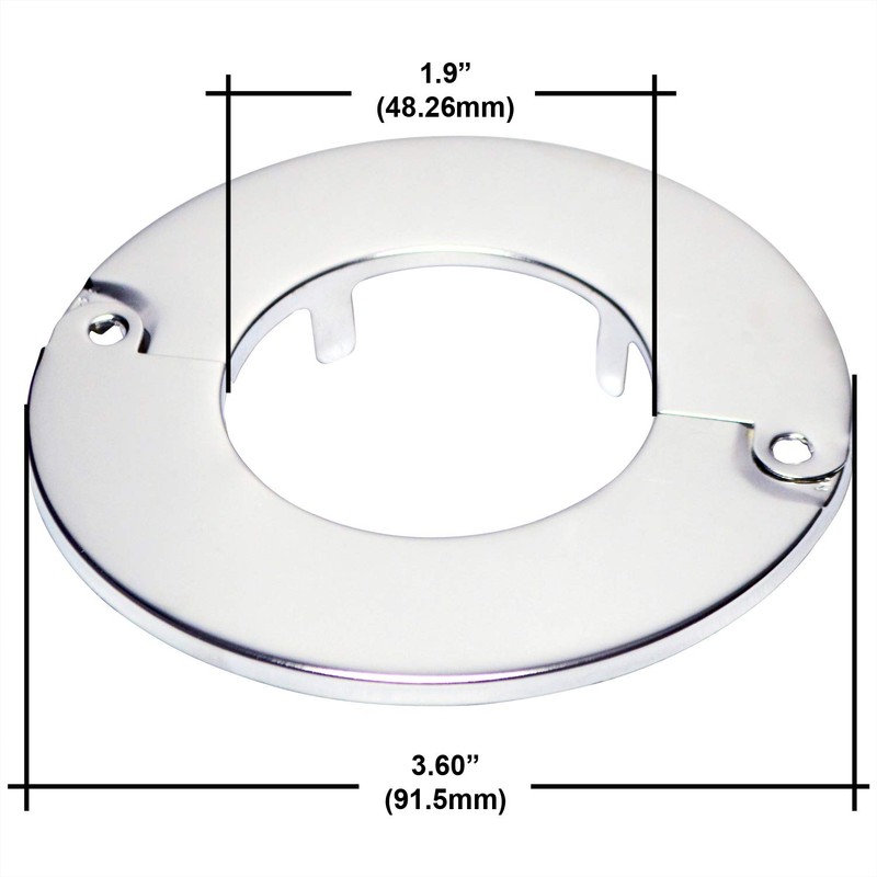Floor and Ceiling Plate Split Flange, Fits 1-1/2 Inch IPS