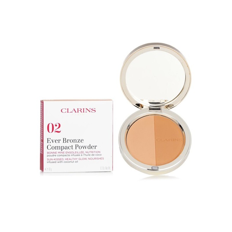 Clarins Ever Bronze Compact Powder #02 Medium 10g/0.3oz / 클라랑스