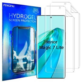PENGPAI 2x Mica Protector de Pantalla Para Honor Magic 7 Lite 5G Curvo Hydrogel Película TPU Flexible Fácil Instalación Sin Burbujas Resistente a Arañazos Antihuellas HD Transparente SNM