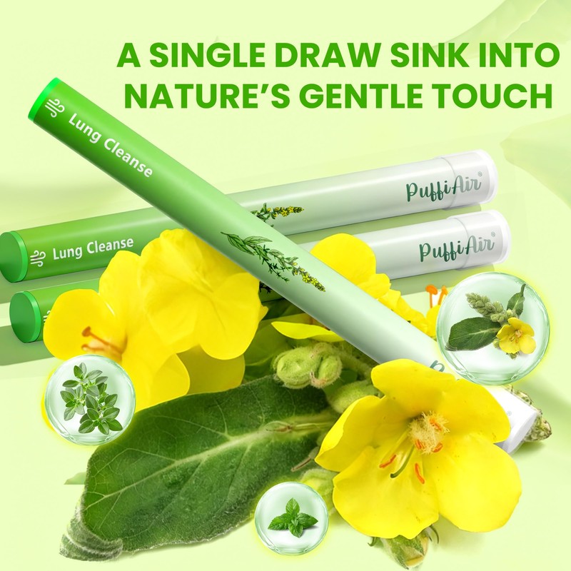 Herbal Diffuser Pen, Detox Diffuser with Mullein, Thyme & Mint