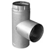 PelletVent Pro 3" Adapter Tee with Clean-Out Cap