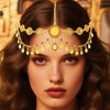 Kilshye Boho Sequin Head Chain Jewelry Gold Headpiece Hair Chains