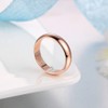 DCFSHEE 4.5MM Glossy Rings for Women Men Thin Flat Wedding
