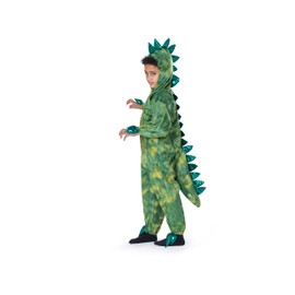 Dress Up America T-Rex Costume for Kids - Dinosaur Costume for Boys and Girls - Green Dino Jumpsuit