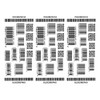 THE FANTASY ymk001 Tattoo Sticker Barcode Symbol [Regular Size, Pack