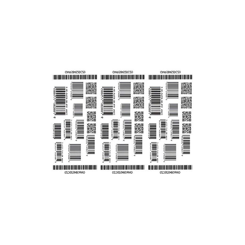 THE FANTASY ymk001 Tattoo Sticker Barcode Symbol [Regular Size, Pack