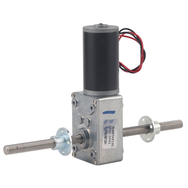 Worm Gear Motor Right and Left Hand Shaft Coaxial M8