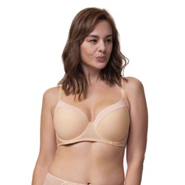 Dorina Curves Carmen/Eco Underwired Bra Lightly Padded up to Cup G Light Padded Bra D001926MI066, Beige, 80E, beige