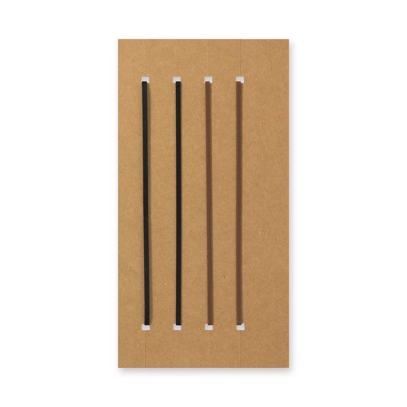 DESIGNPHIL Midori 14333006 Traveler's Notebook Refill, Interlocking Band, Pack of