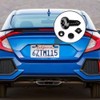 WINUERK 4Sets Black Anti Theft License Plate Screws Kits, Rustproof
