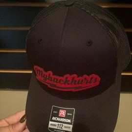 My back hurts SnapBack - Color: Black/white black patch