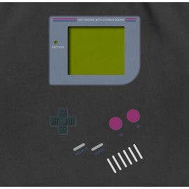 Nerds & Geeks Gameboy Sports & Gym Bag - Black -