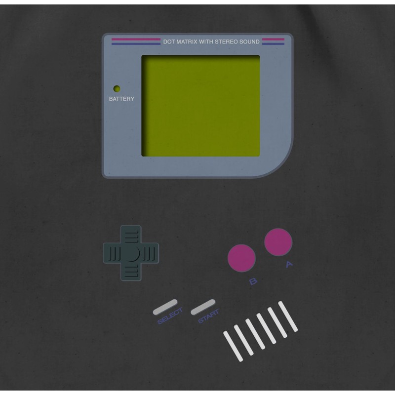 Nerds & Geeks Gameboy Sports & Gym Bag - Black