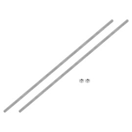 uxcell 5/16"-18 Fully All Threaded Rod, 2 Pcs 304 Stainless Steel Long Threaded Screw 15.7" Length Right Hand Threads for Furniture Mounting Assembly Fastening