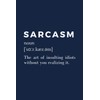 Sarcasm Dictionary Definition Notebook: A 6x9 in, sarcastic composition notebook