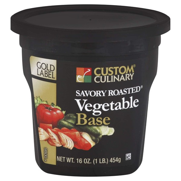 Custom Culinary Gold Label Savory Roasted Vegetable Base, 1 Pound -- 6 per case.